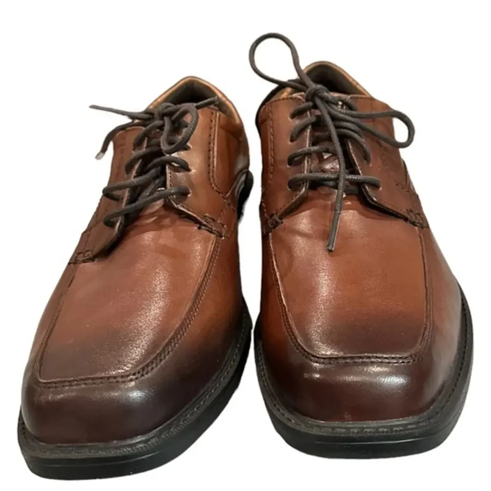 Rockport 2 Apron Toe lace up‎ new brown gradient square toe shoes size 9.5